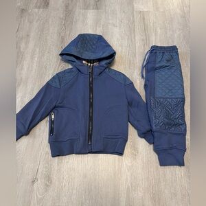 Burberry Kids Monogram Quilted Panel Jogging Suit